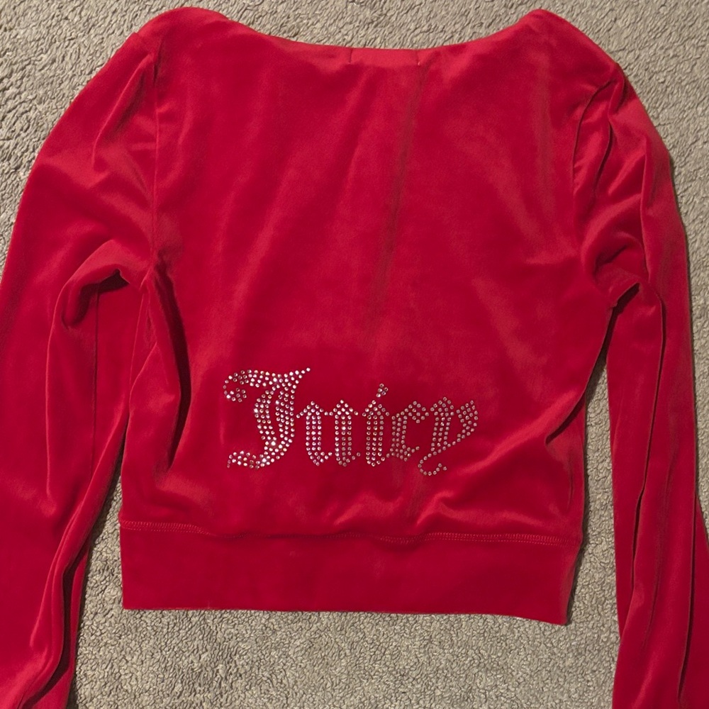Juicy Couture Scarlet Velour Pullover